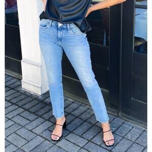 Joe’s Jeans The Lara Mid Rise Cigarette Straight Leg Ankle in Amsterdam Blue 25